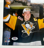 Mario Lemieux Signed Pittsburgh Penguins Stanley Cup 8X10 Photo With PSA/DNA COA