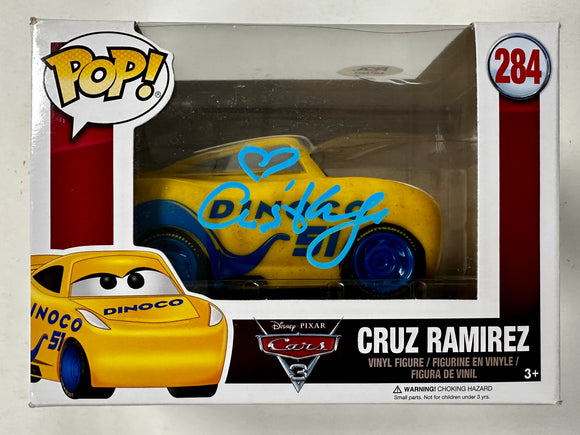 Cristela Alonzo Signed Cruz Ramirez #284 Cars 3 Vaulted Funko Pop! With PSA/DNA COA