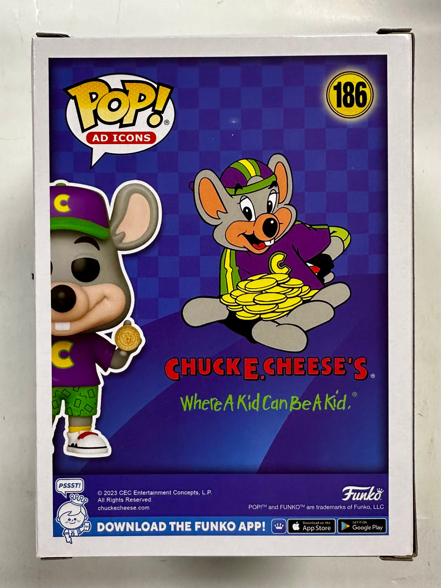 Funko Pop! Ad Icons Retro Chuck E. Cheese With Token 186 Mascot 2023