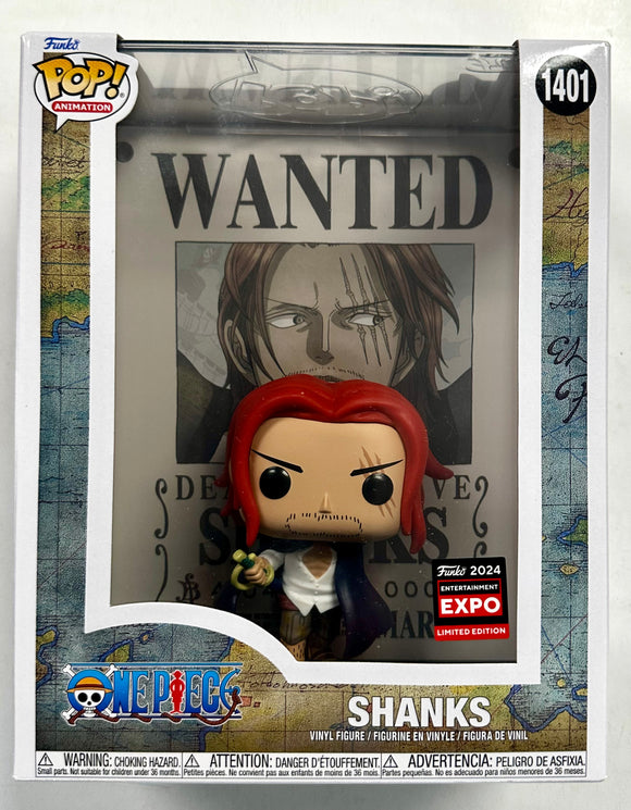 Funko Pop! Animation Shanks Wanted Poster #1401 One Piece C2E2 2024 Exclusive