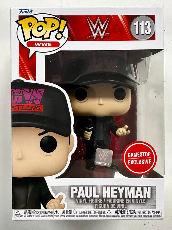 Funko Pop! WWE Paul Heyman #113 ECW Wrestling Manager HOF 2024 GS Exclusive