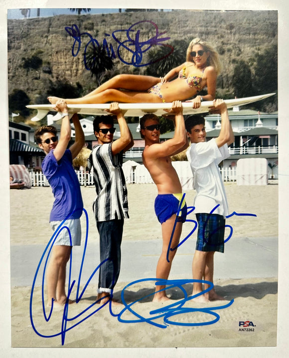 Jason Priestley, Tori Spelling, Ian Ziering, Brian Austin Green Signed 90210 8x10 Photo PSA COA