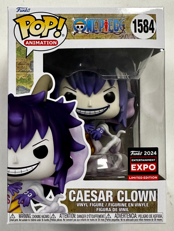 Funko Pop! Animation Caesar Clown #1584 One Piece C2E2 Expo 2024 Exclusive