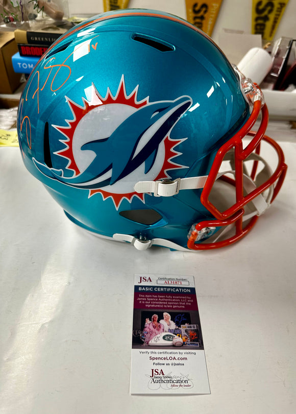 Ryan Fitzpatrick Signed NFL Miami Dolphins QB Flash Replica Full-Size Helmet With JSA COA