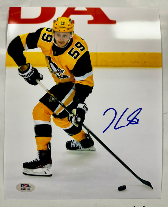 Jake Guentzel Signed Pittsburgh Penguins Action 8X10 Photo With PSA/DNA COA