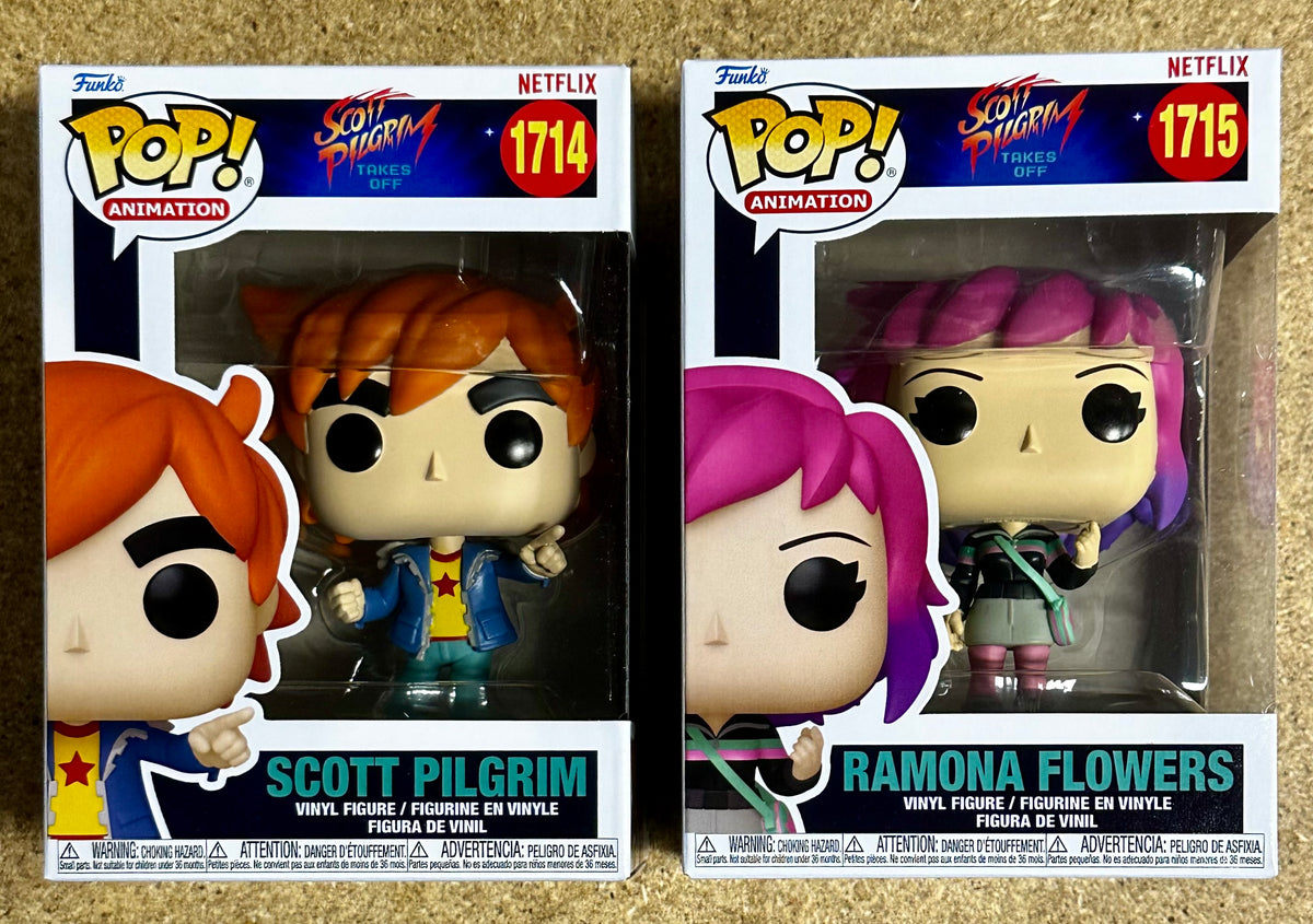 Funko Pop! Animation Scott Pilgrim \u0026 Ramona Flowers Set Of 2 Takes Off 2024