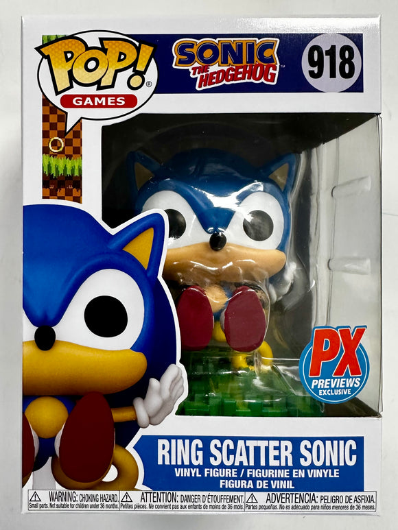 Funko Pop! Games Sonic the Hedgehog Ring Scatter #918 Sega PX Previews Exclusive