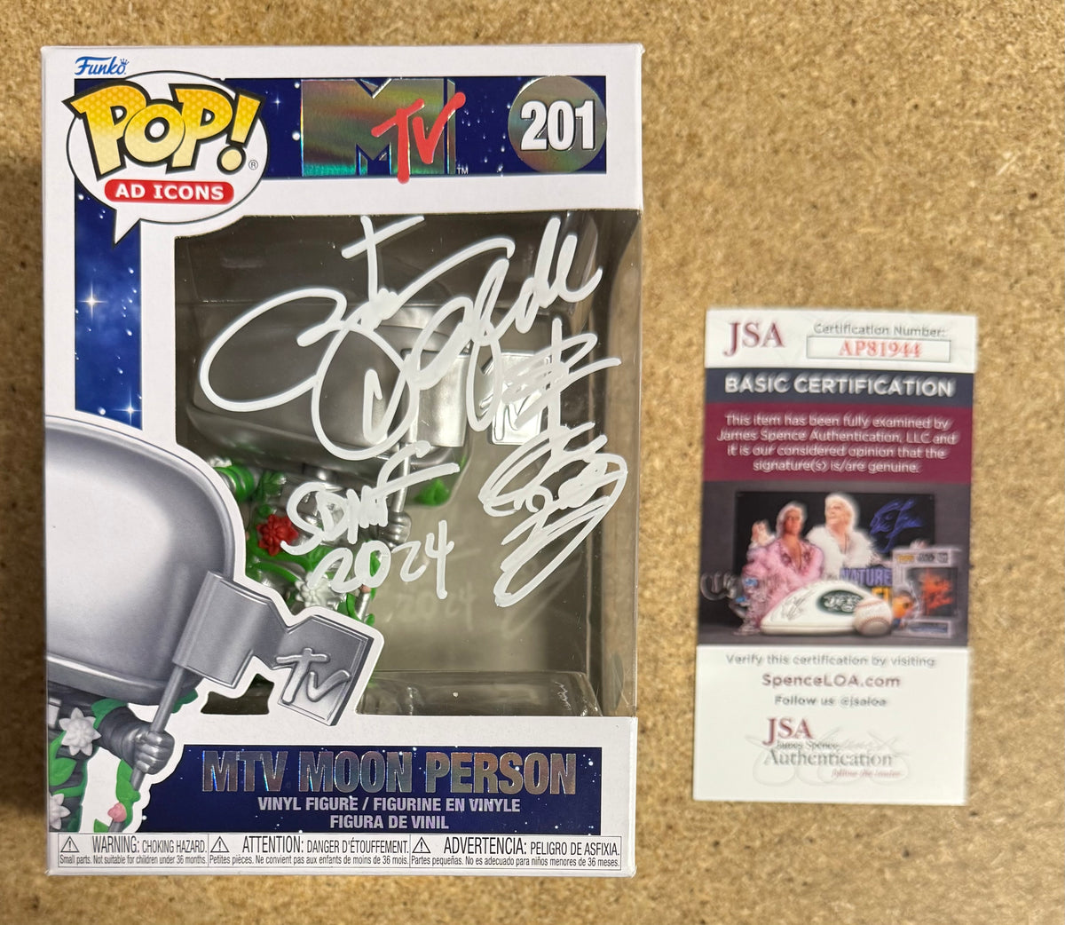 Zakk Wylde Signed MTV Black Label Society Moon Man Funko Pop! #201