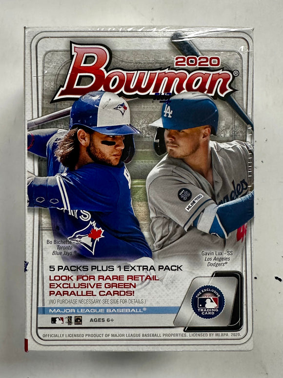 MLB Topps 2020 Bowman Baseball Trading Card BLASTER Box 5 Packs + 1 Extra Pack