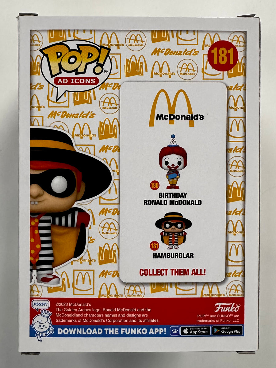 Funko Pop Hamburglar 87 Papa Burger McDonald's Ad Icons