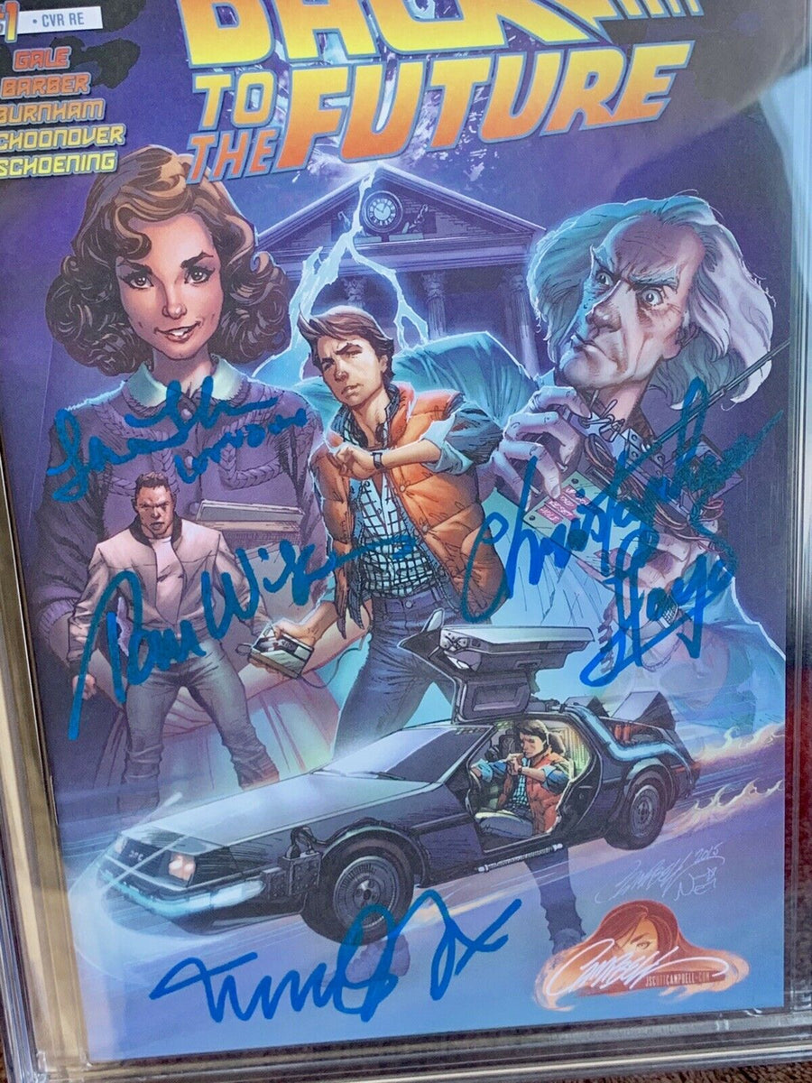 Autographed BACK TO THE FUTURE #1 IDW 2015 J. Scott Campbell Comic Book With COA orders