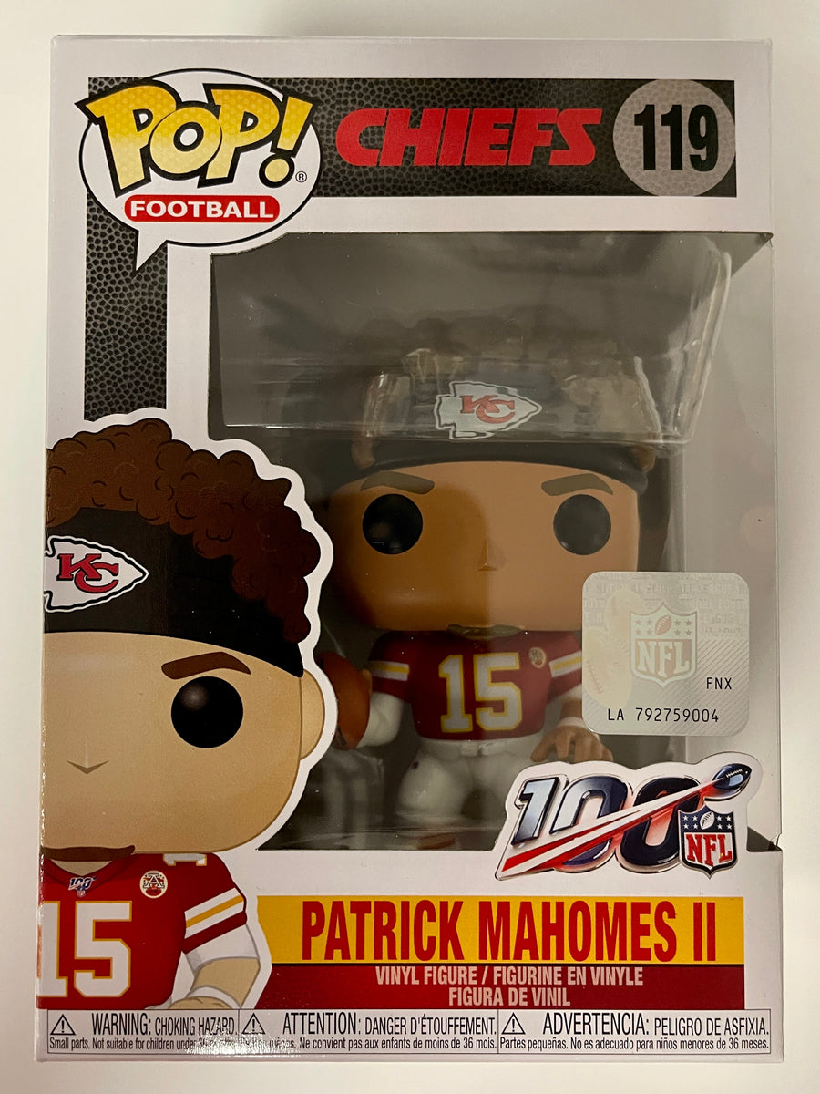 Funko Pop! NFL Patrick Mahomes II Fanatics Exclusive (Chiefs White Jersey)  Figure #119 - US