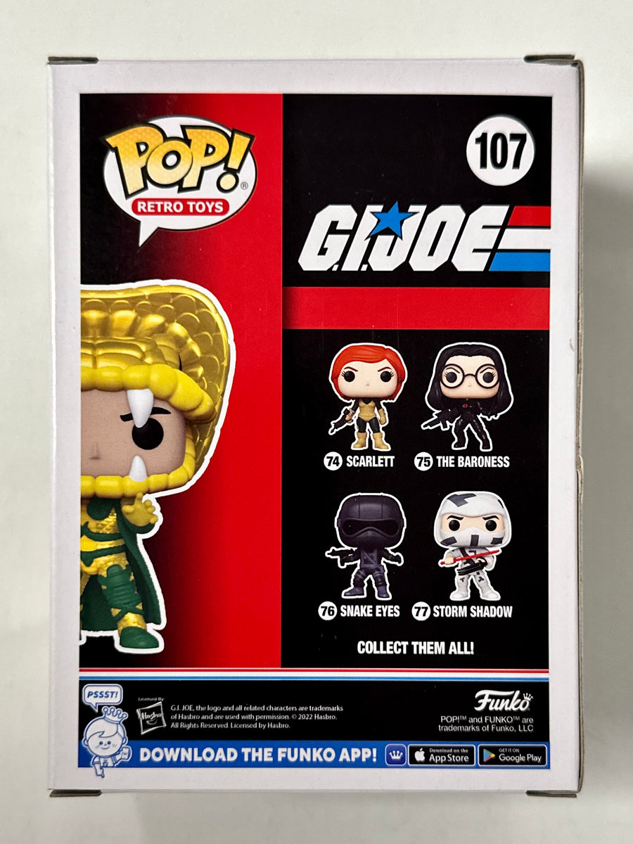 Funko Pop! Retro Toys Serpentor #107 G.I. Joe SDCC 2022 Summer Con