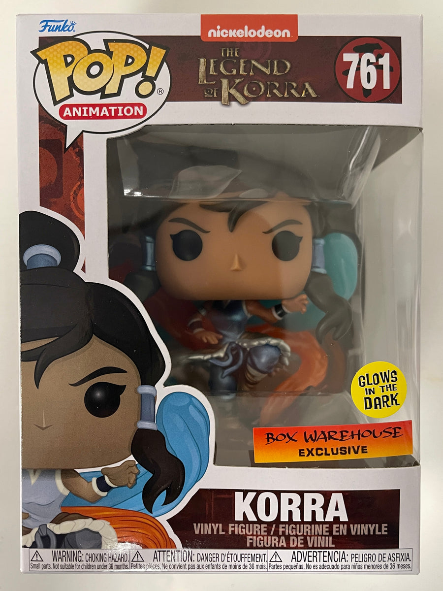 Funko Pop! Animation Metallic Glow Korra #761 Legend Of Korra BW Glow 2022  Exclusive