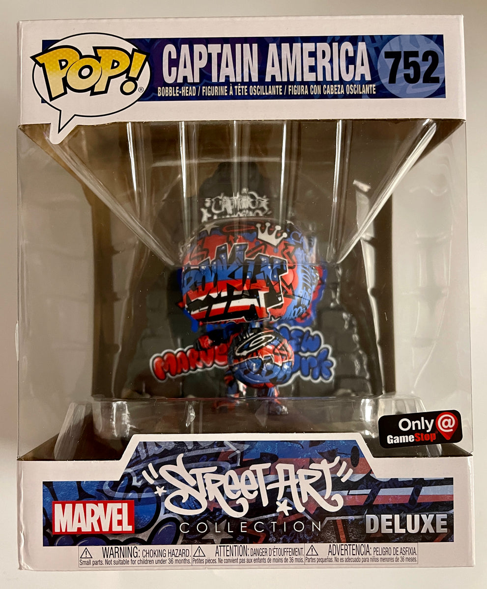 Funko Pop! Marvel Captain America #752 Street Art 2020 GameStop