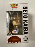 Eric Stuart Signed Seto Kaiba Yu-Gi-Oh! Funko Pop! #388 With PSA/DNA COA