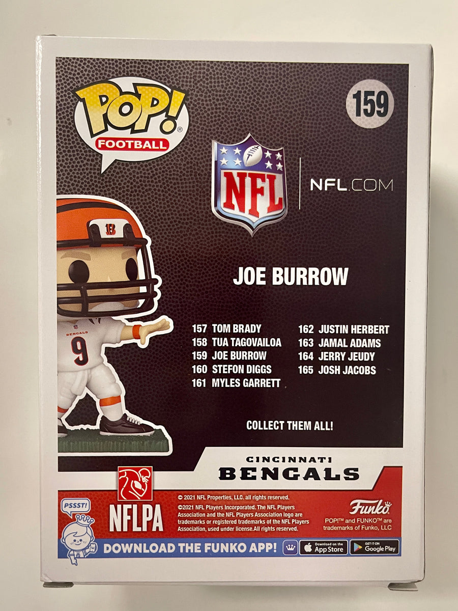 Funko Pop! Football Joe Burrow #159 NFL Cincinnati Bengals QB Quarterb –  Mustang Comics