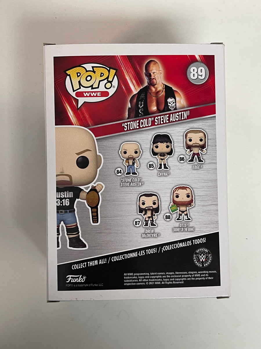 Funko Pop! WWE Stone Cold Steve Austin With 2 Belts #89 7/Eleven 2021 –  Mustang Comics