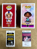 Linda Larkin & Scott Weinger Signed Disney Aladdin (Prince Ali) & Princess Jasmine Funko Pop! With JSA COA