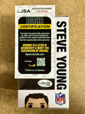 Steve Young Signed Funko Pop! #153 NFL San Francisco QB 2020 With JSA COA