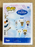 Josh Gad Signed Disney Frozen Flocked Olaf Asia 2014 Exclusive Funko Pop! #79 With JSA COA