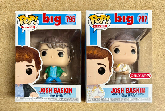 Funko Pop Movies “BIG” Josh Baskin On Piano & In Suit Vaulted Exclusive Set Of 2