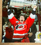 Rod Brind’amour Signed Carolina Hurricanes Stanley Cup 8X10 Photo With JSA COA