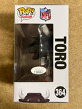 Rapper Paul Wall Signed Houston Texans Mascot Toro Funko Pop! #364 With JSA COA