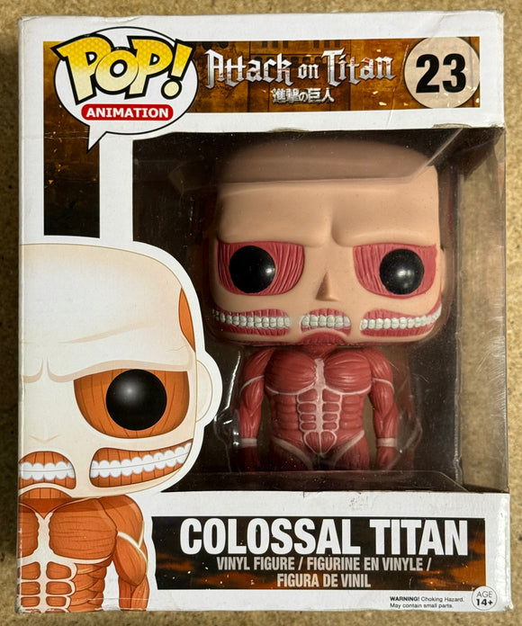 Funko Pop! Animation Colossal Titan #23 Attack on Titan 2015 Vaulted (Box Damage)