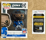 Calvin Johnson Megatron Signed 2014 NFL Detroit Lions Funko Pop! #17 With JSA COA