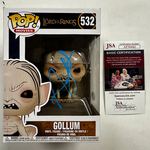 Andy Serkis Signed Gollum Lord Of The Rings 2018 Funko Pop! #532 With JSA COA