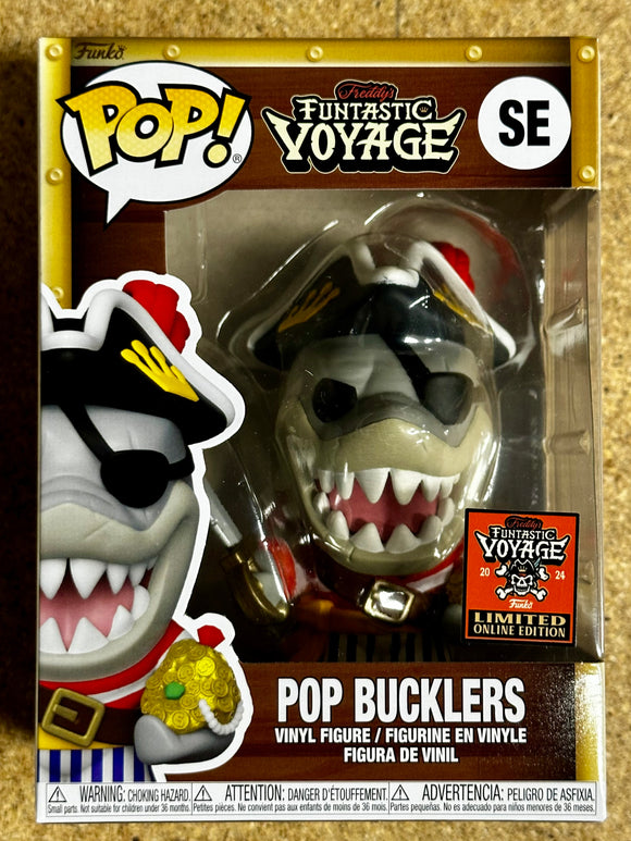 Funko Pop! Mascot Pop Bucklers Shark SE 2024 Funtastic Voyage Online Edition