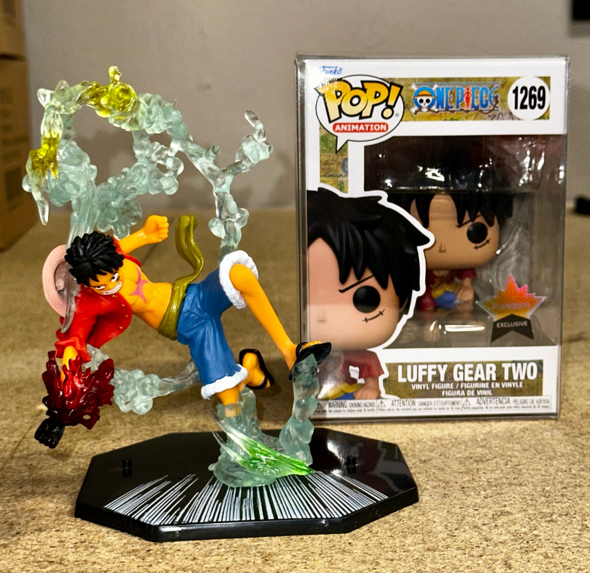 luffy gear two Anime One Piece Monkey D. Luffy Gear 2 (Two) Battle Scene Action Pose – Mustang Comics