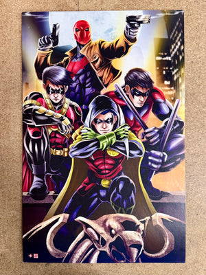 2013 Tyrine Carver Robin 11x17 Poster Print DC Comics Red Hood Damian Nightwing