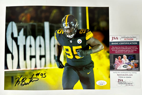 Keeanu Benton Signed Autographed NFL Pittsburgh Steelers 8x10 Photo JSA COA