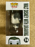 Funko Pop! Icons Walt Disney With Drawing Of Mickey Mouse #74 Disney 100 2022