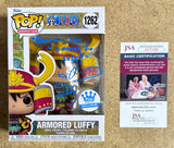 Colleen Clinkenbeard Signed Armored Luffy Funko Pop! #1262 One Piece FS Exclusive With JSA COA
