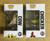 Funko Pop! Animation Super Cow & Chicken #1071 & 1072 Cartoon Network 2021 Set Of 2