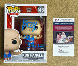 WWE Olympic Gold Medalist Kurt Angle Signed Funko Pop! #146 With JSA COA