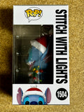 Funko Pop! Disney Stitch With Christmas Lights #1504 Lilo & Stitch 2024 Holiday