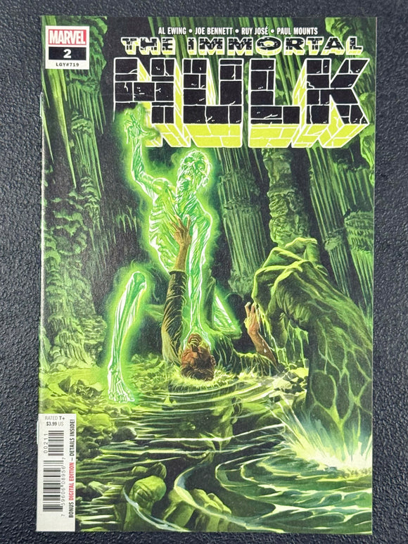 Immortal Hulk #2 #719 (Marvel Comics September 2018) First 1st App Dr. Frye