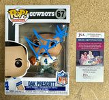 Dak Prescott Signed NFL Dallas Cowboys QB Funko Pop! #67 With JSA COA