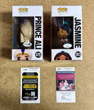 Linda Larkin & Scott Weinger Signed Disney Aladdin (Prince Ali) & Princess Jasmine Funko Pop! With JSA COA