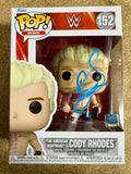 Cody Rhodes “The American Nightmare” WWE HIAC Signed Funko Pop! #152 With JSA COA