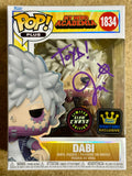 Jason Liebrecht Signed My Hero Academia Dabi Glow Chase Funko Pop! #1834 With COA
