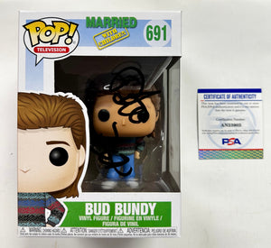 David Faustino Signed Bud Bundy Married With Children Funko Pop! #691 With JSA COA