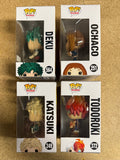 Funko Pop! Animation Deku, Katsuki Bakugo, Ochaco & Todoroki My Hero Academia Set Of 4