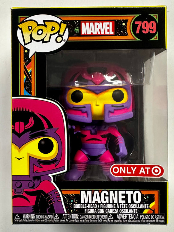 Funko Pop! Marvel Magneto #799 X-Men Black Light UV Target 2021 Exclusive