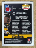 Le’Veon Bell Signed NFL Pittsburgh Steelers Funko Pop! #52 With JSA COA