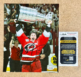 Rod Brind’amour Signed Carolina Hurricanes Stanley Cup 8X10 Photo With JSA COA
